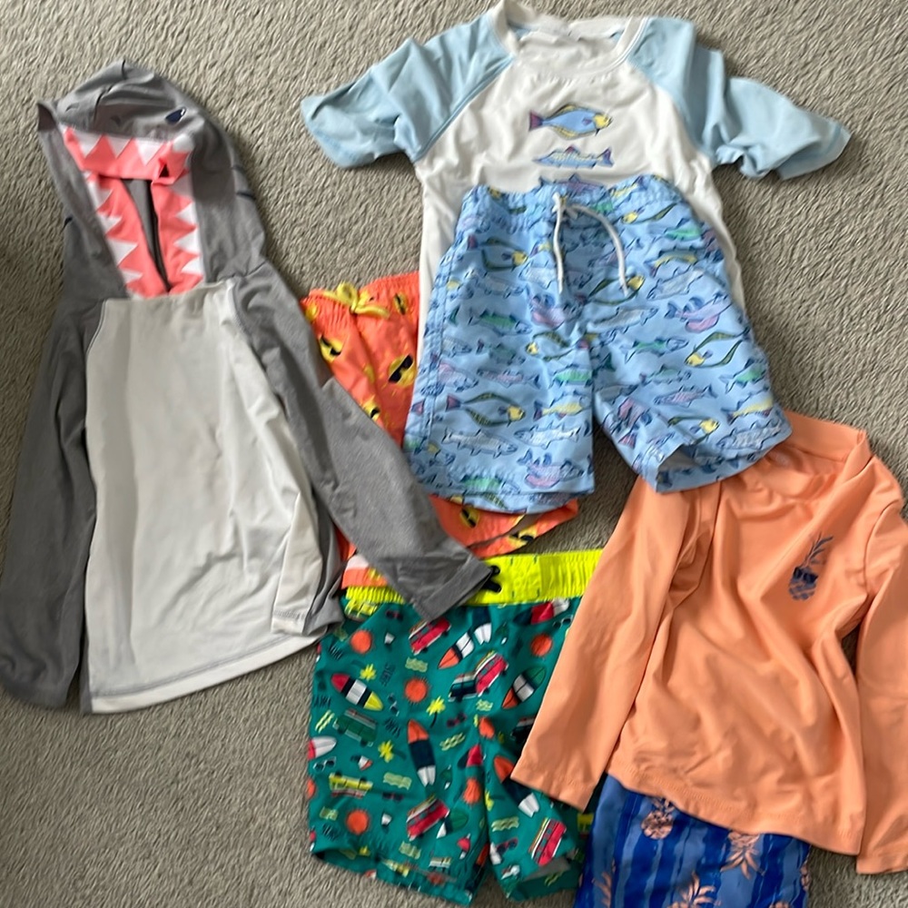 3T boys swim tops and shorts